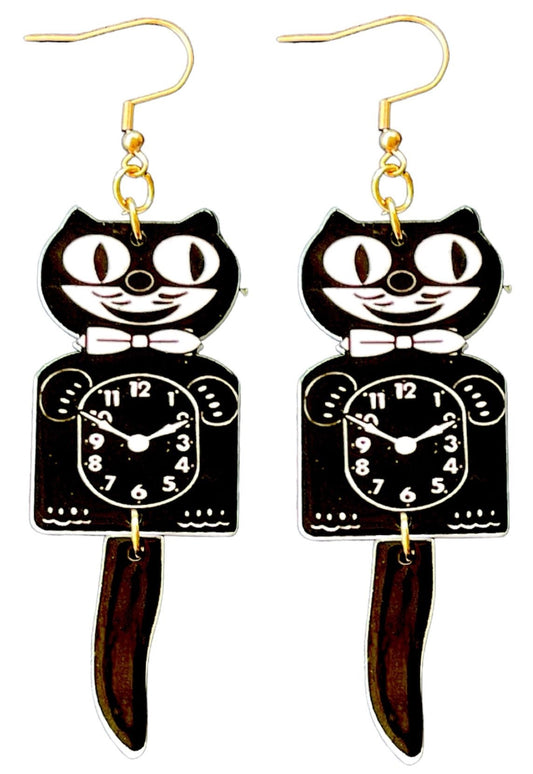 50s Official Kit Cat Klock ™️ Retro Earrings - Relic828