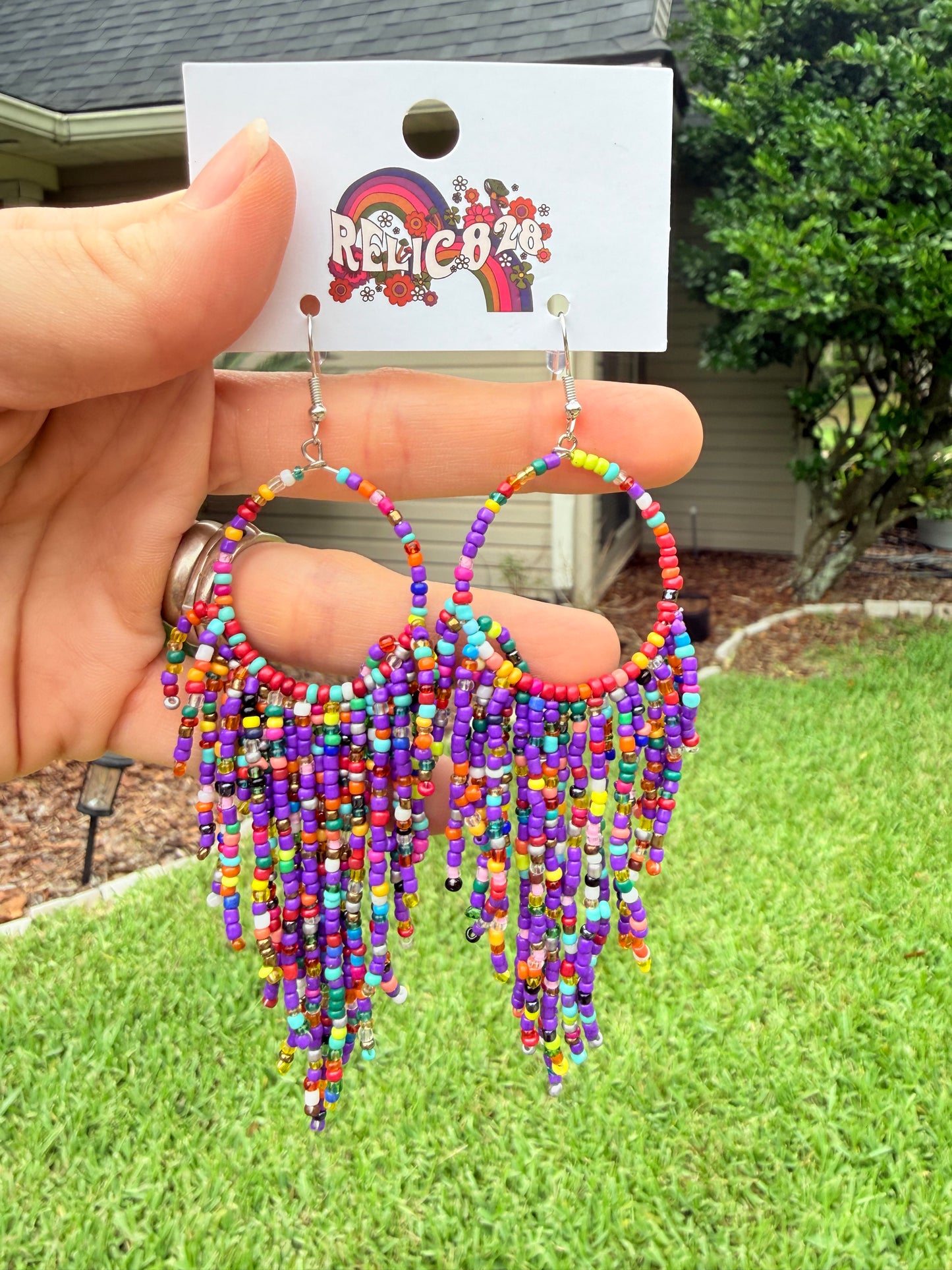 Wild and Free beaded boho earrings