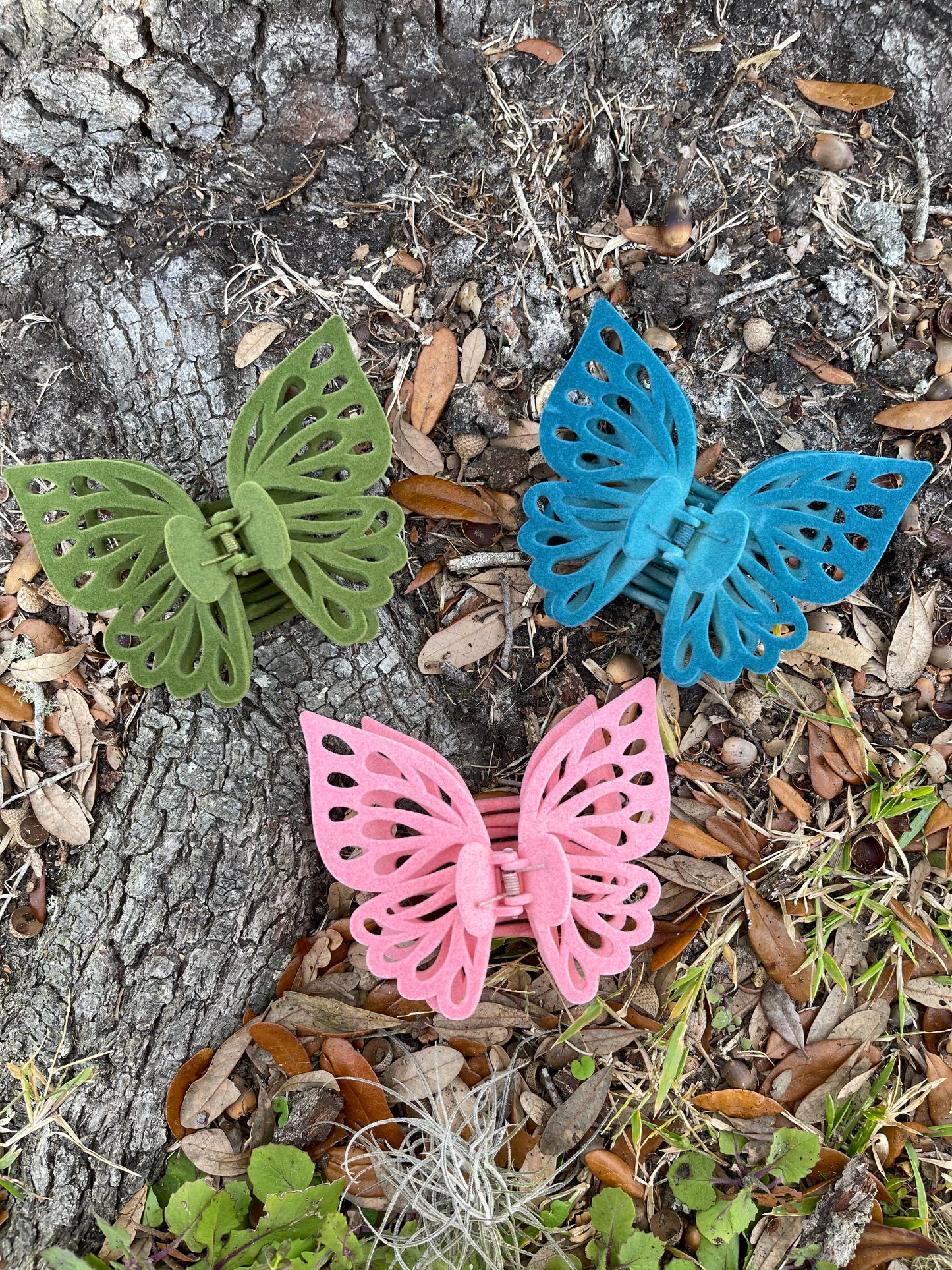 Jumbo Velvet Whimsical Cottagecore Butterfly Fairy Hair Clips