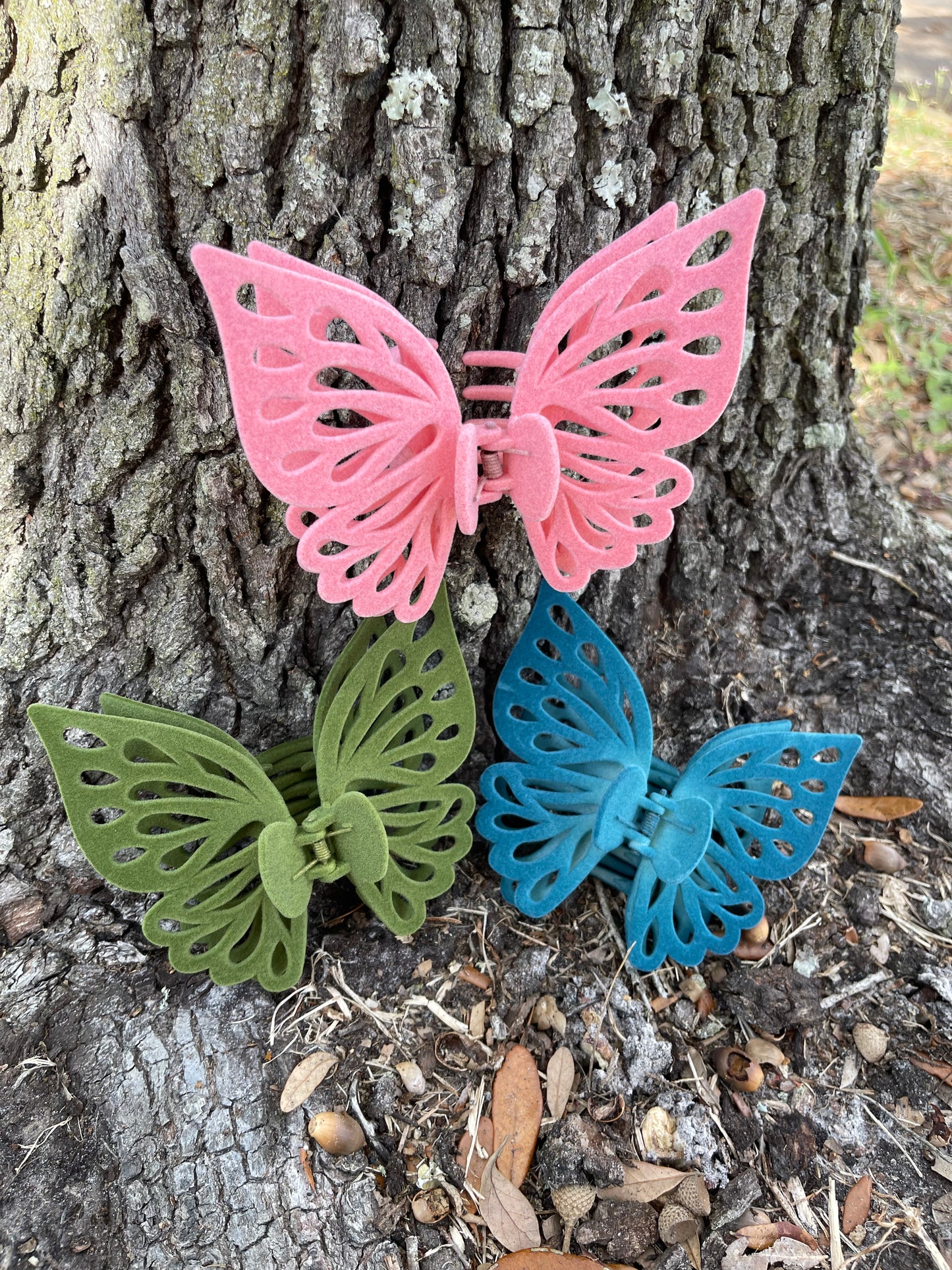 Jumbo Velvet Whimsical Cottagecore Butterfly Fairy Hair Clips