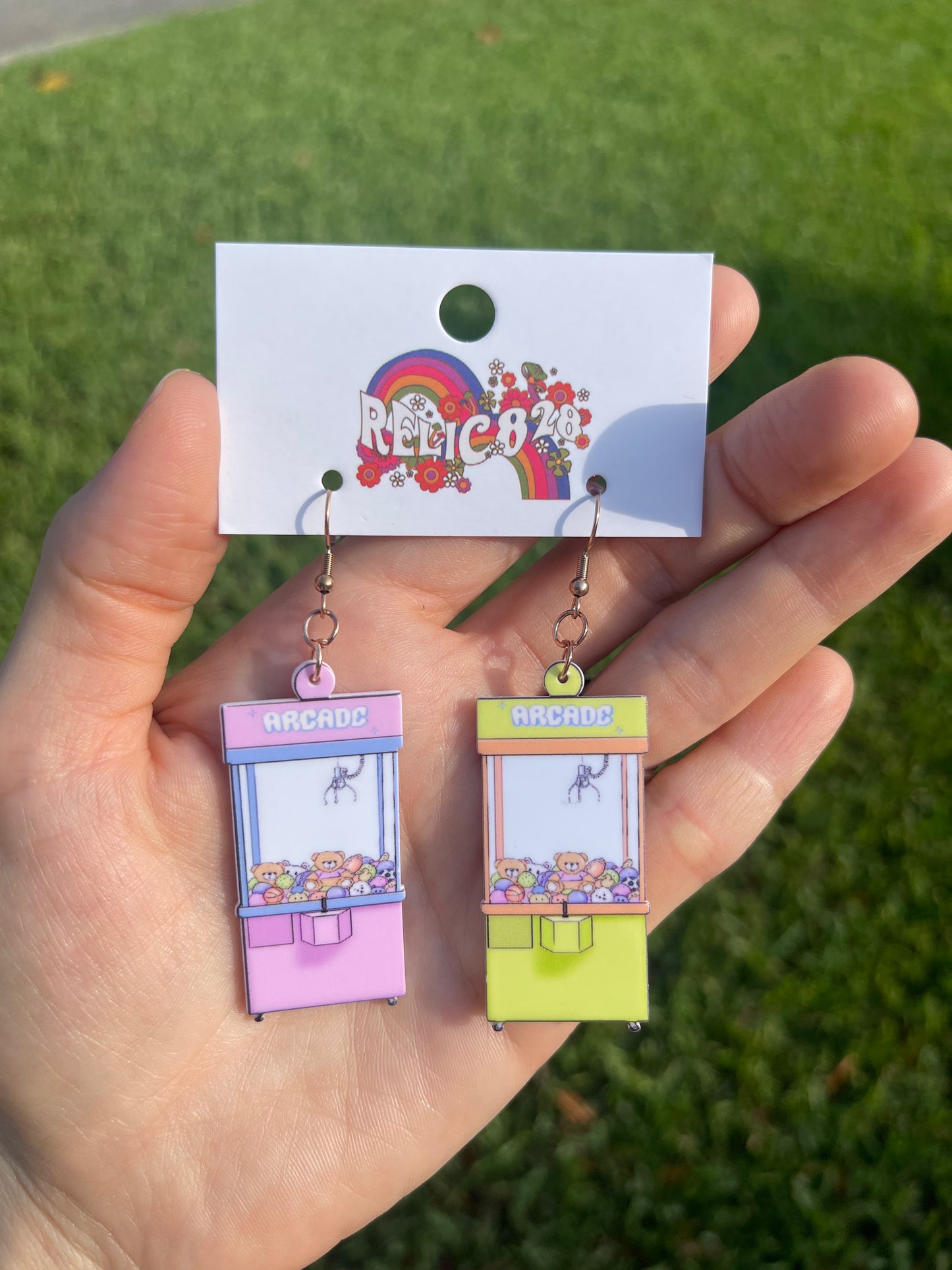 Retro Claw Machine Arcade earrings