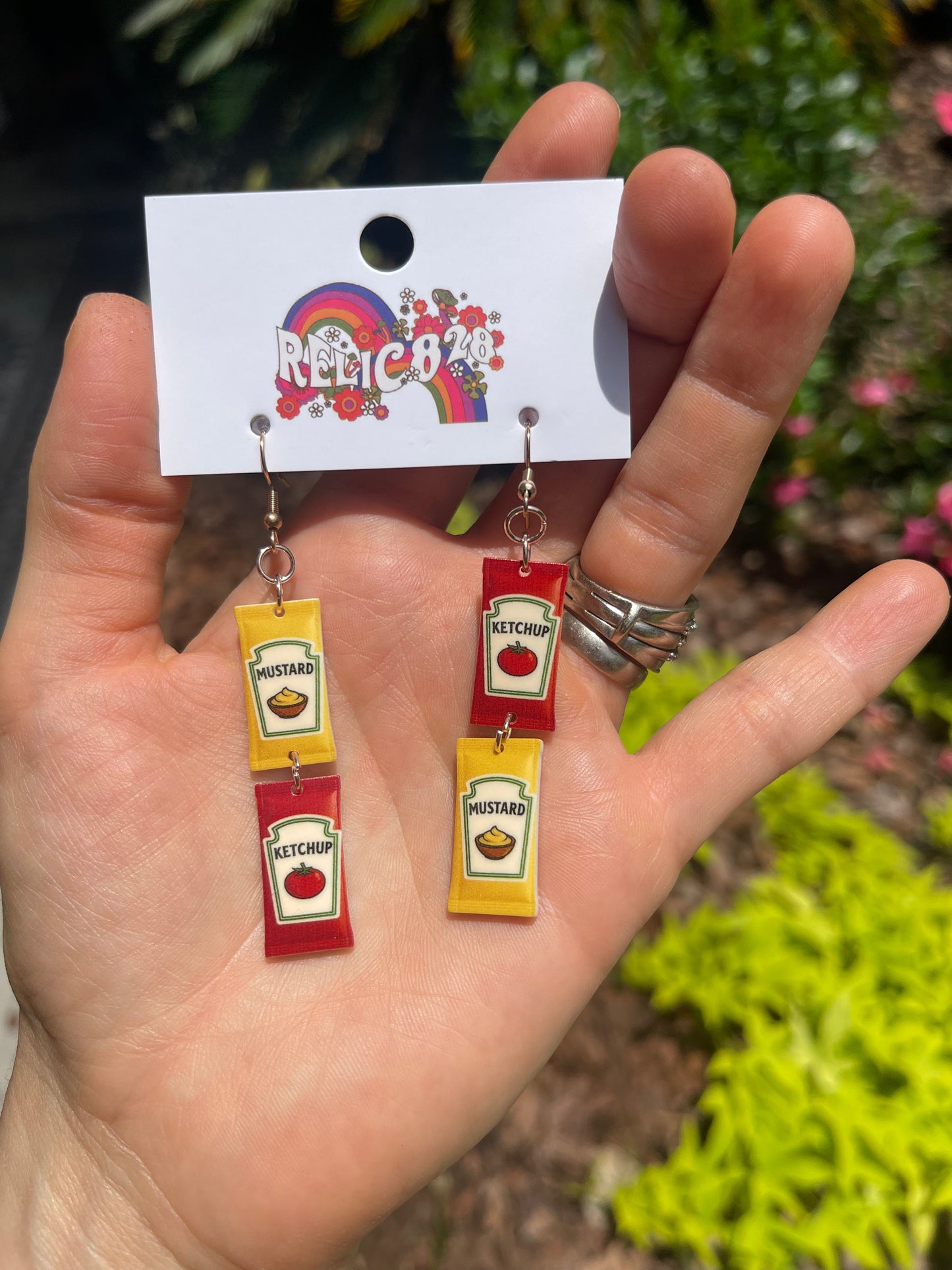 Ketchup to My Mustard Packet Earrings
