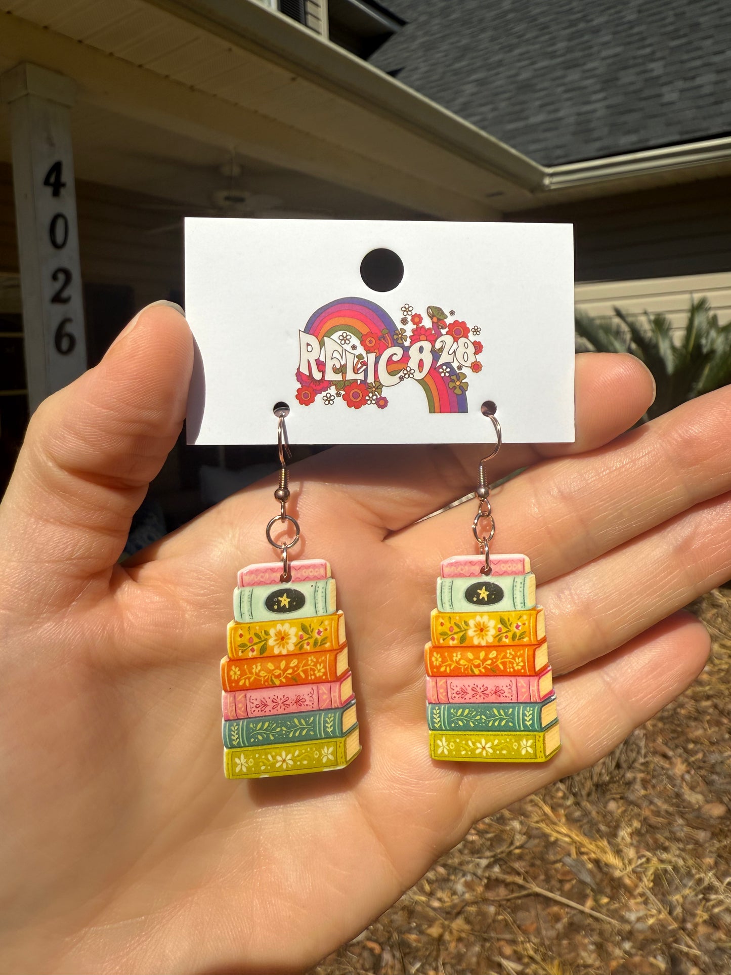 Bookish Babe Story Stack earrings