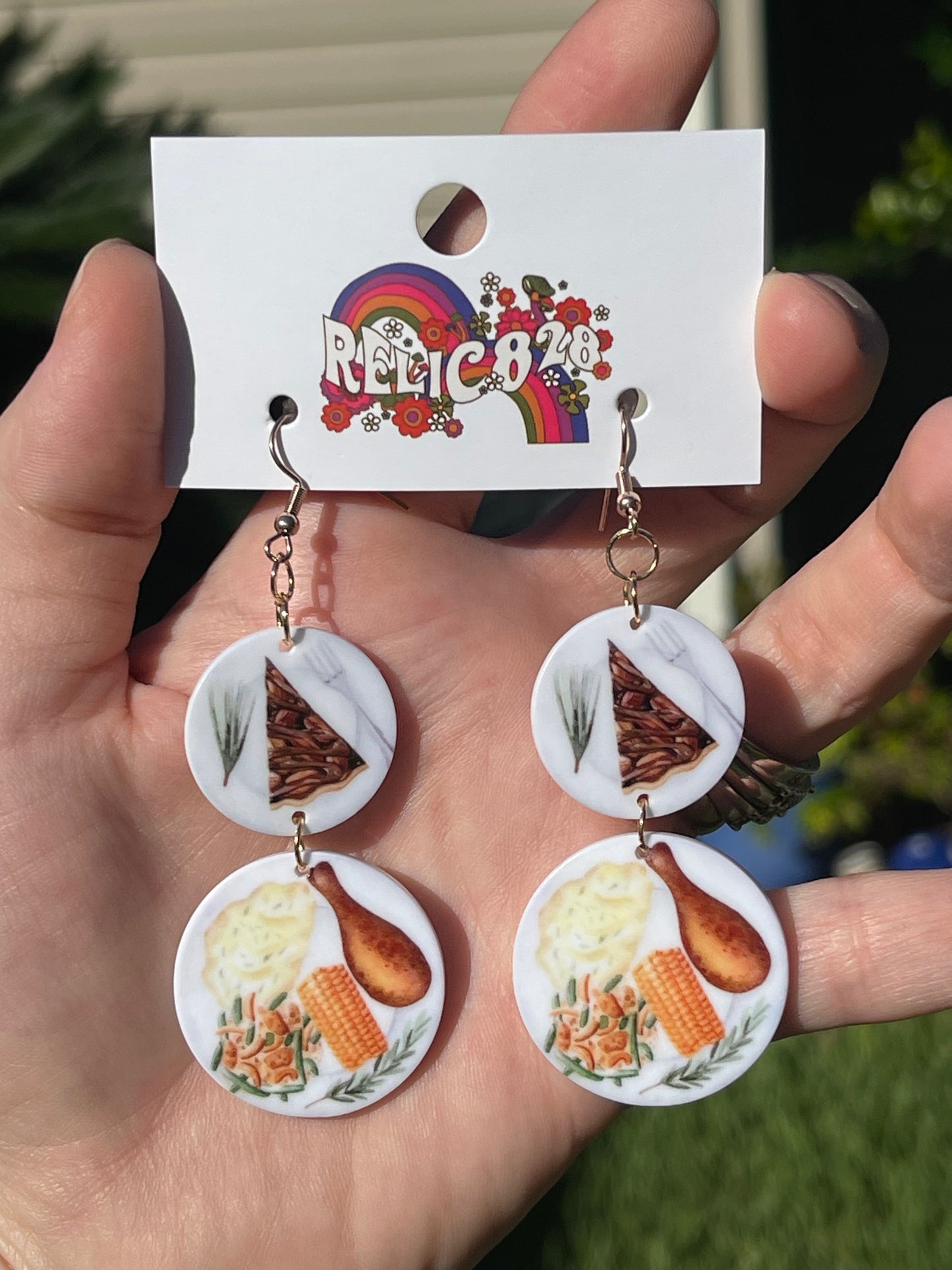 Nostalgic Christmas & Thanksgiving Holiday Dinner Feast Earrings