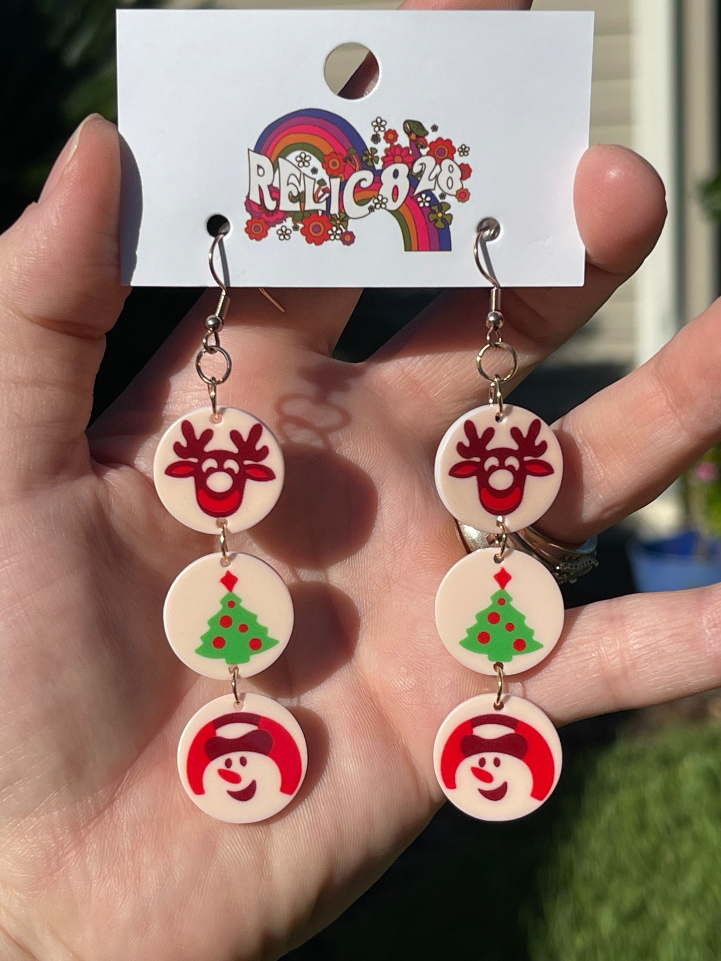 Christmas Bite of Nostalgia Vintage Cookie Classics Retro Earrings