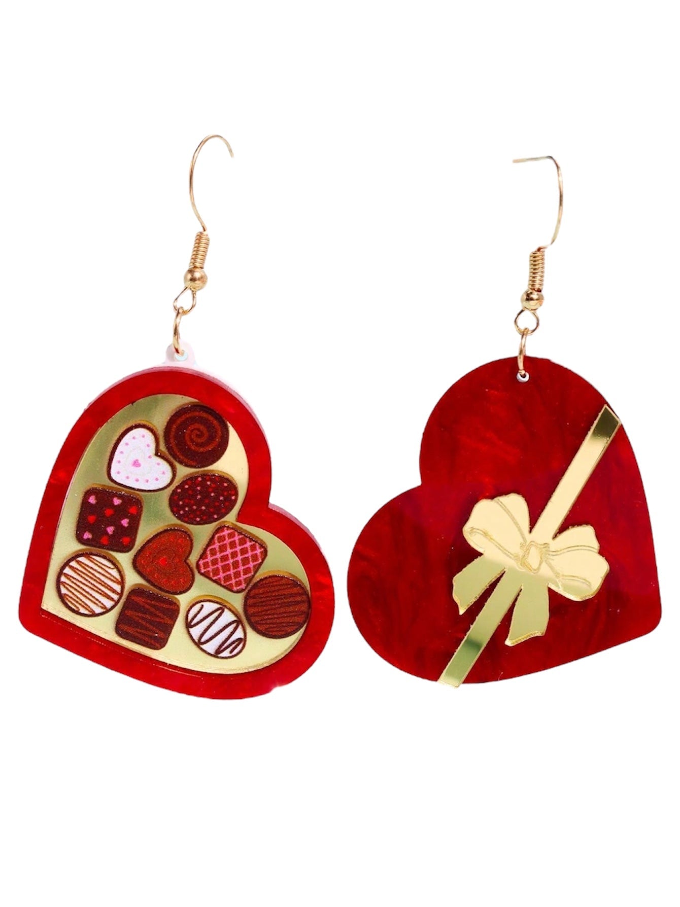 Be My Valentine Box of Chocolate Earrings - Relic828