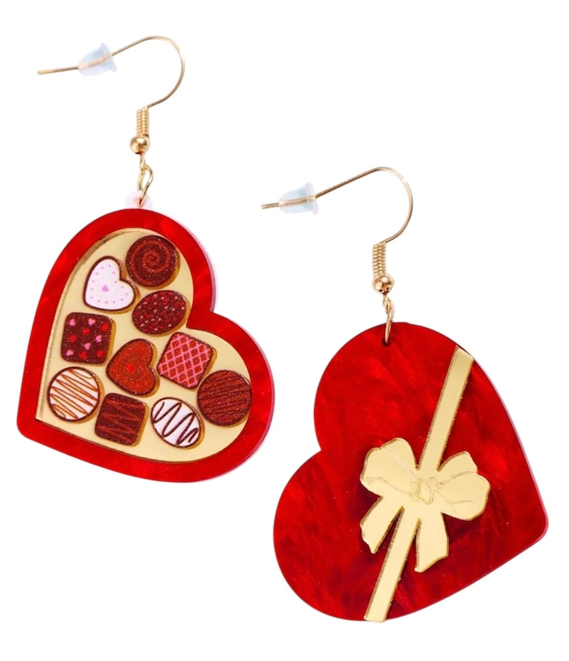 Be My Valentine Box of Chocolate Earrings - Relic828