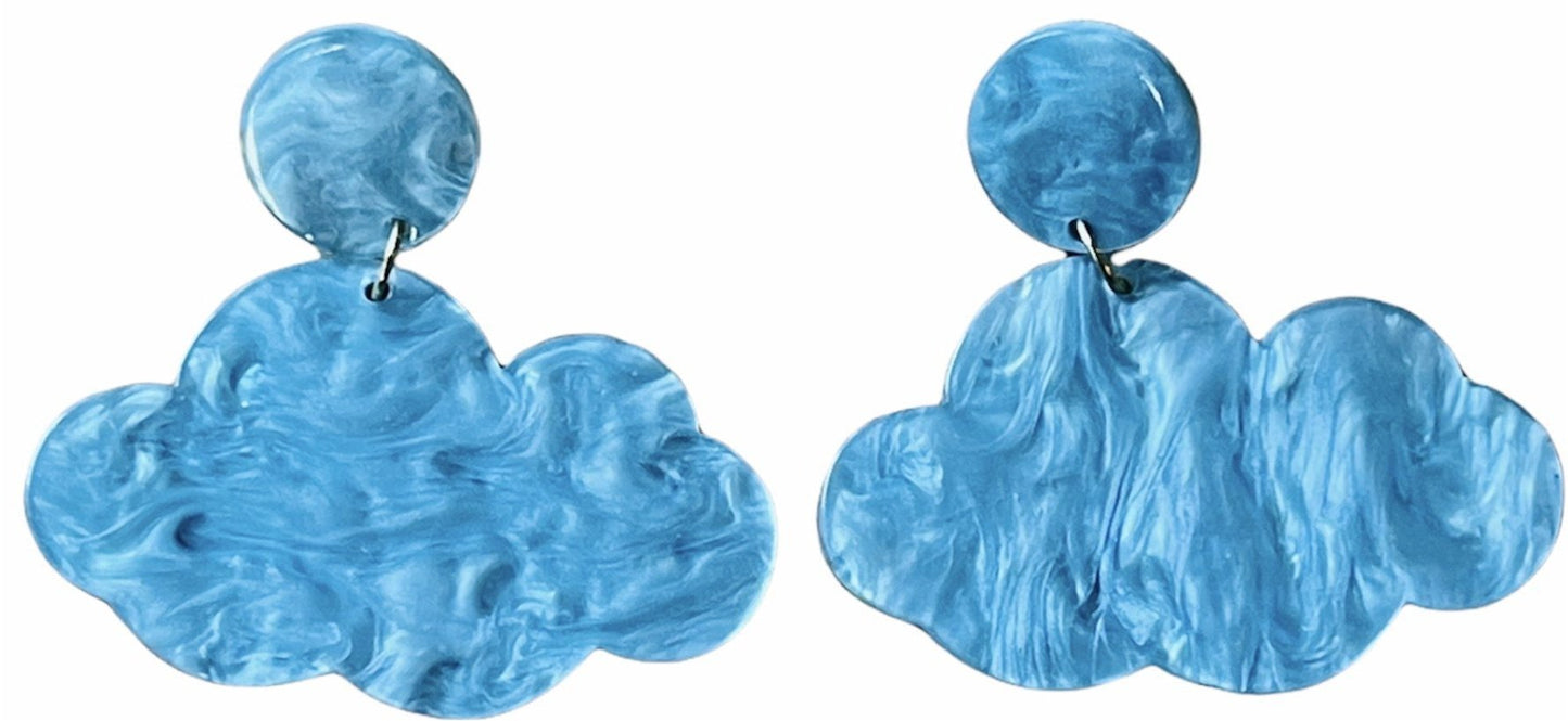 Retro Shimmer Cloud Earrings - Relic828