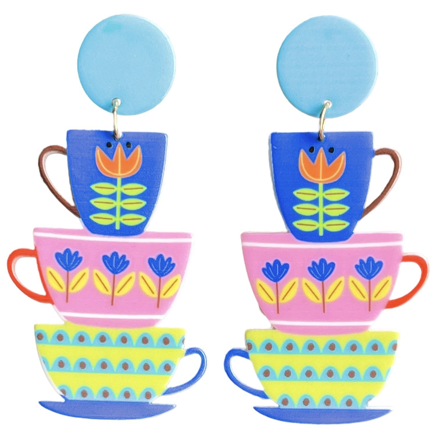 Disney Alice In Wonderland Ceramic Teacup and Saucer Set