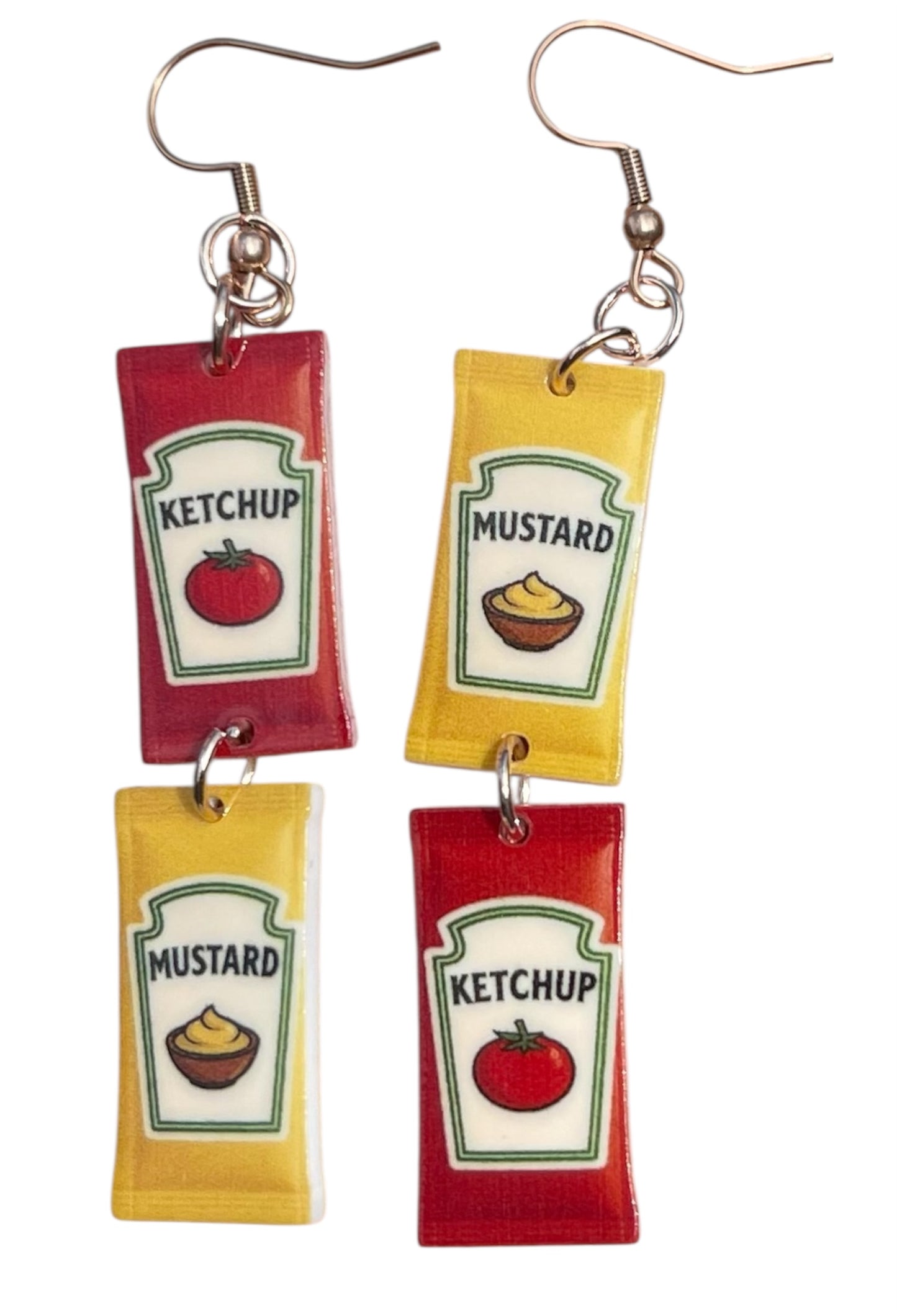 Ketchup to My Mustard Packet Earrings