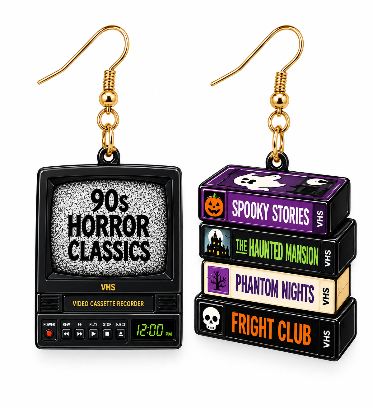 90s Halloween Movie Night Nostalgia Earrings