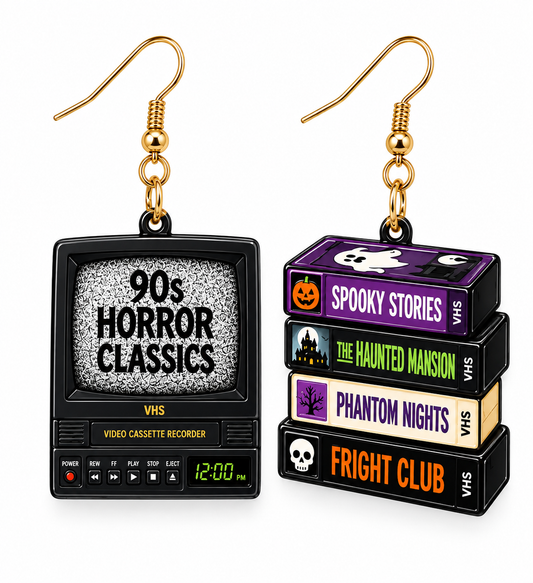 90s Halloween Movie Night Nostalgia Earrings