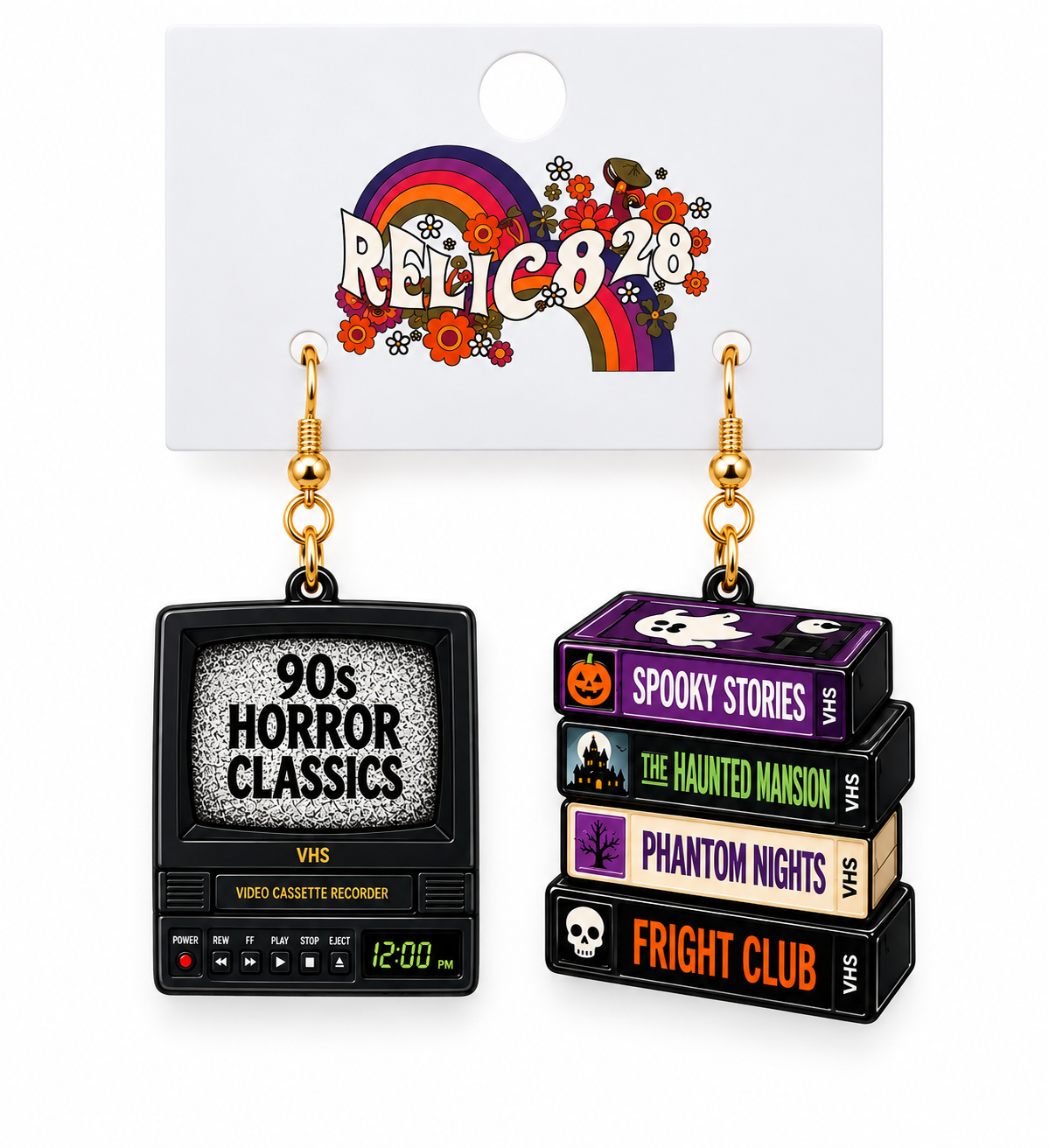 90s Halloween Movie Night Nostalgia Earrings