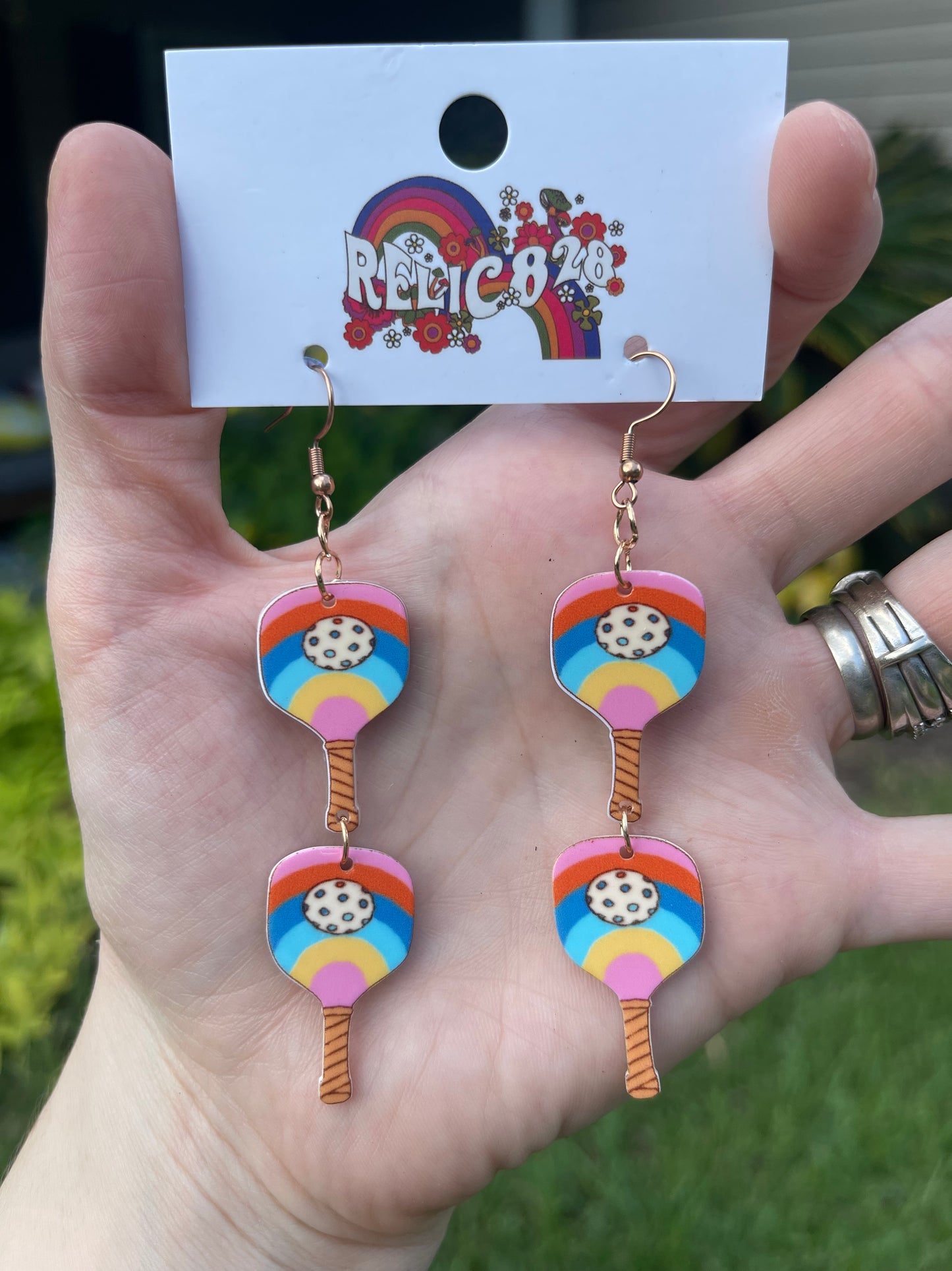 70s Pickleball Cutie Earrings