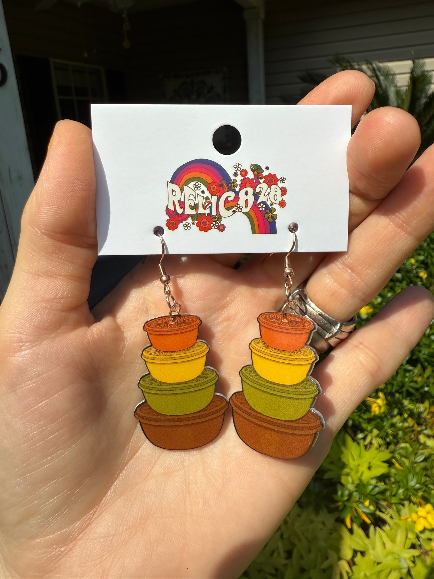 70s Grandma’s Kitchen Storage Stack earrings