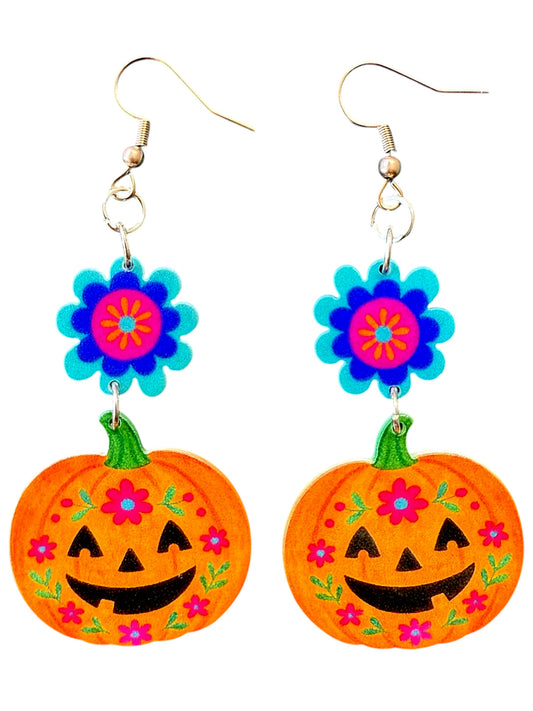 Happy Hippie Pumpkin Fall Earrings
