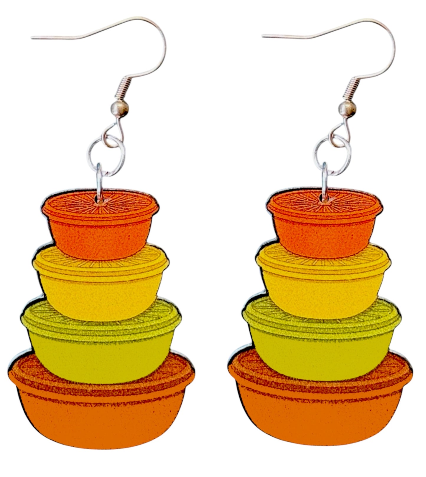 70s Grandma’s Kitchen Storage Stack earrings