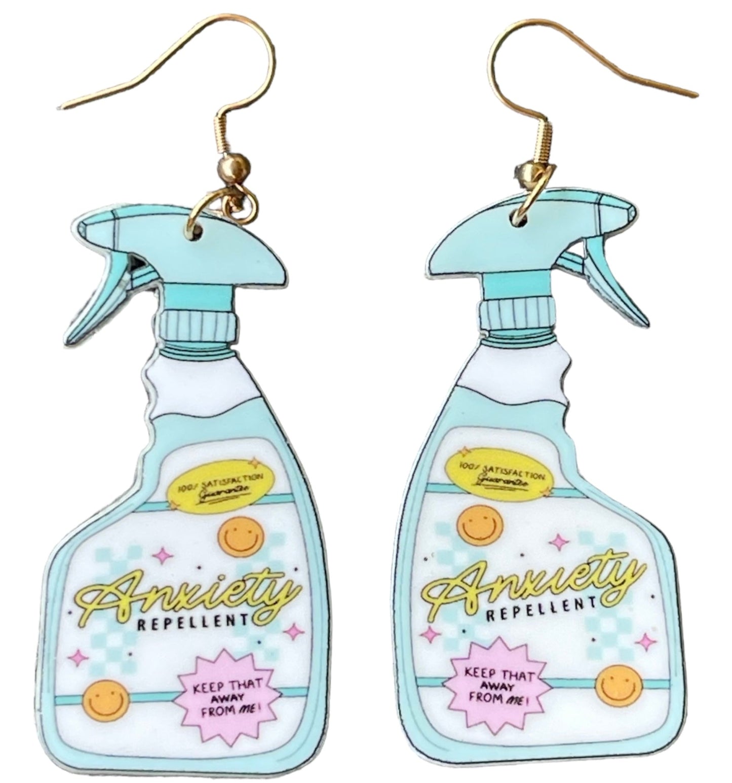 Anxiety Away Spray Bottle Earrings - Relic828