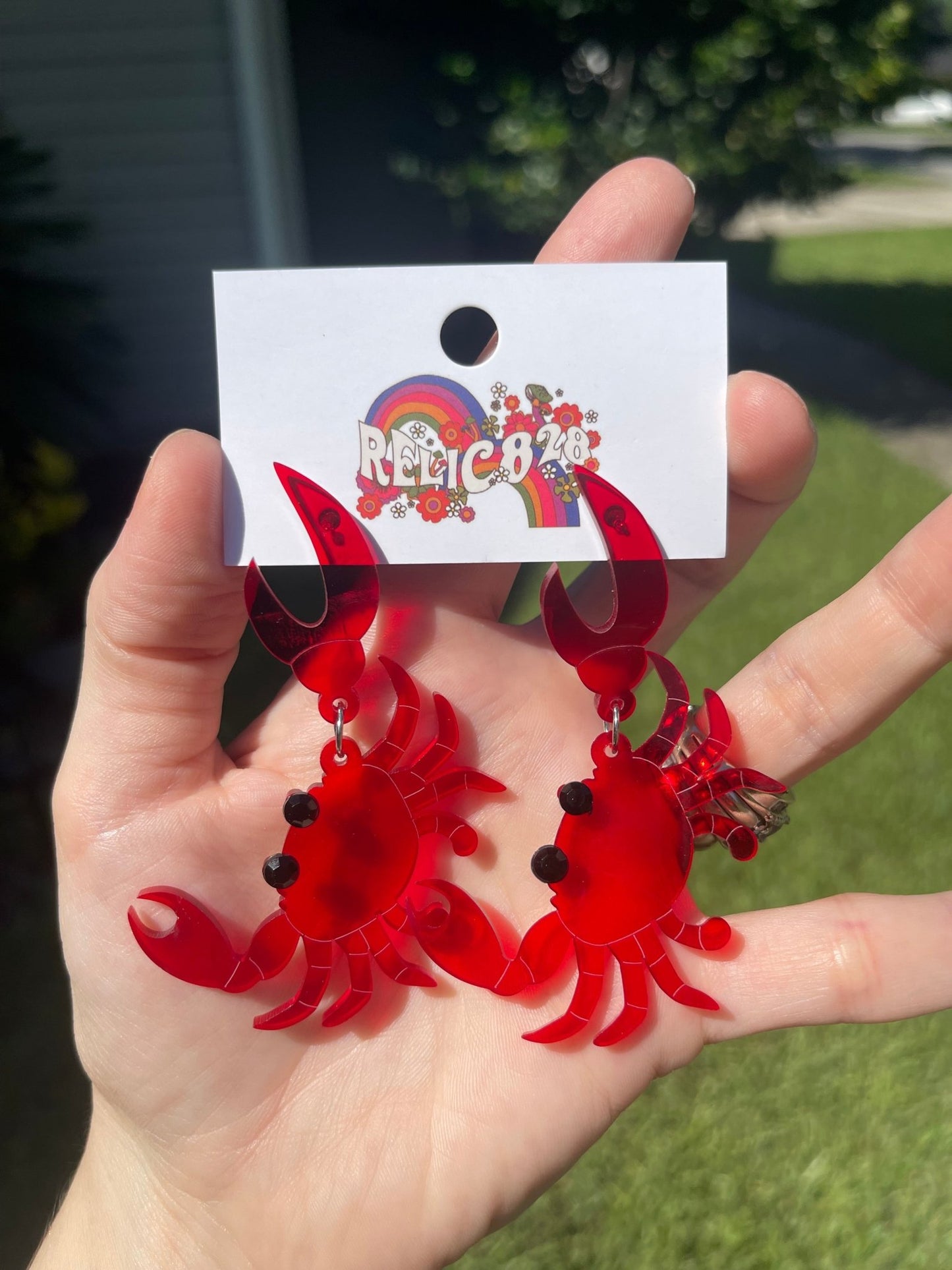 Don't Be a Crabby Patty Earrings - Relic828