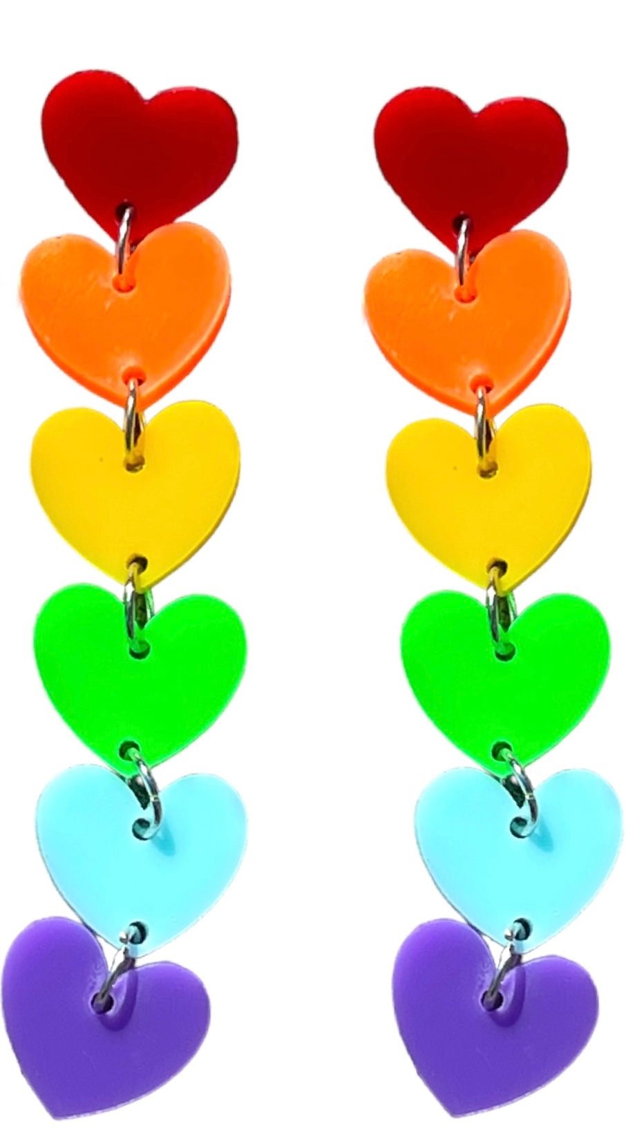 Heart On My Sleeve Rainbow Earrings - Relic828