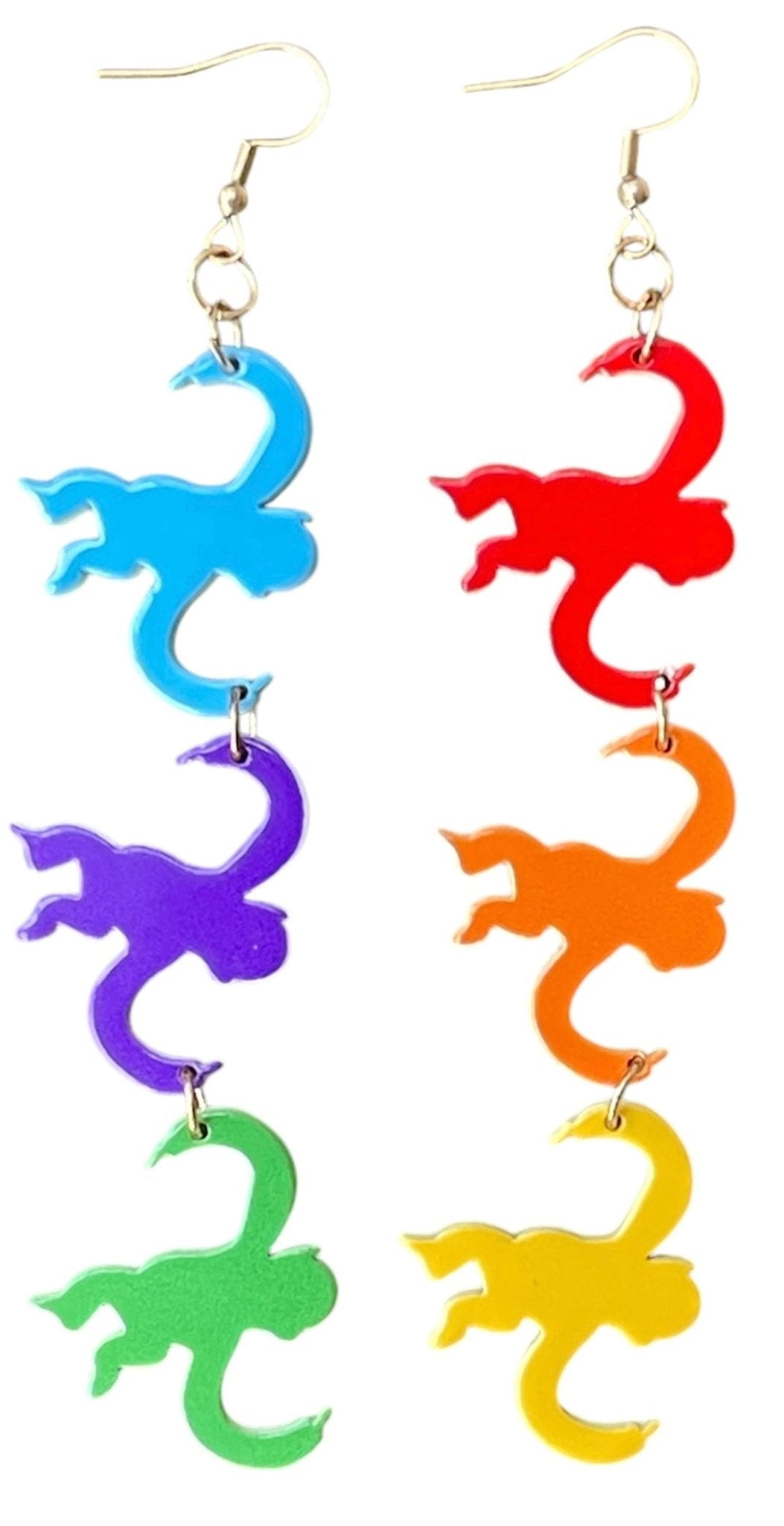 Monkeying Around Rainbow Earrings - Relic828