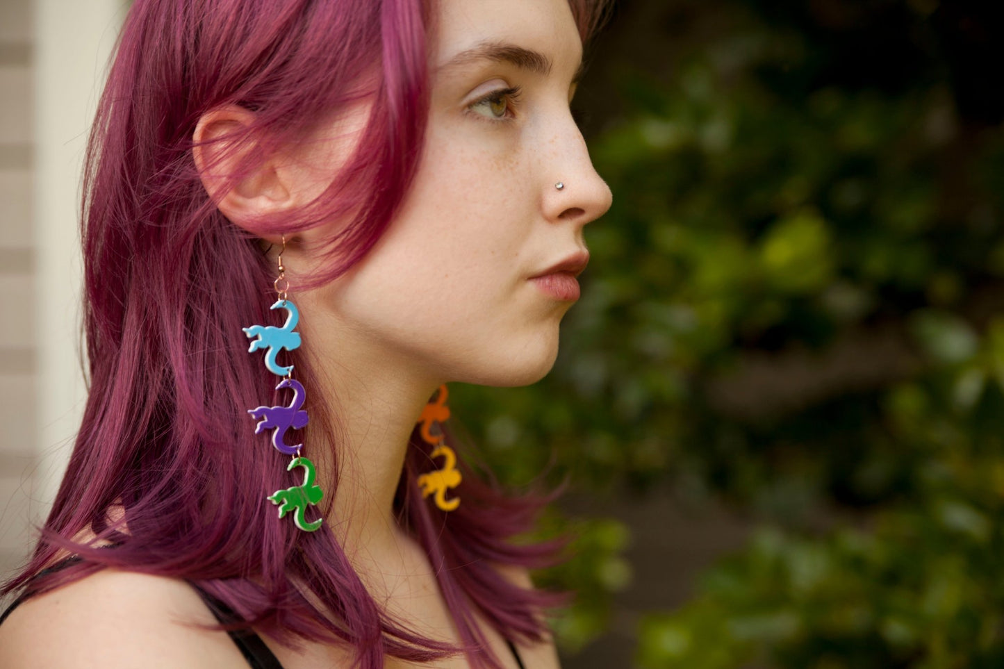 Monkeying Around Rainbow Earrings - Relic828