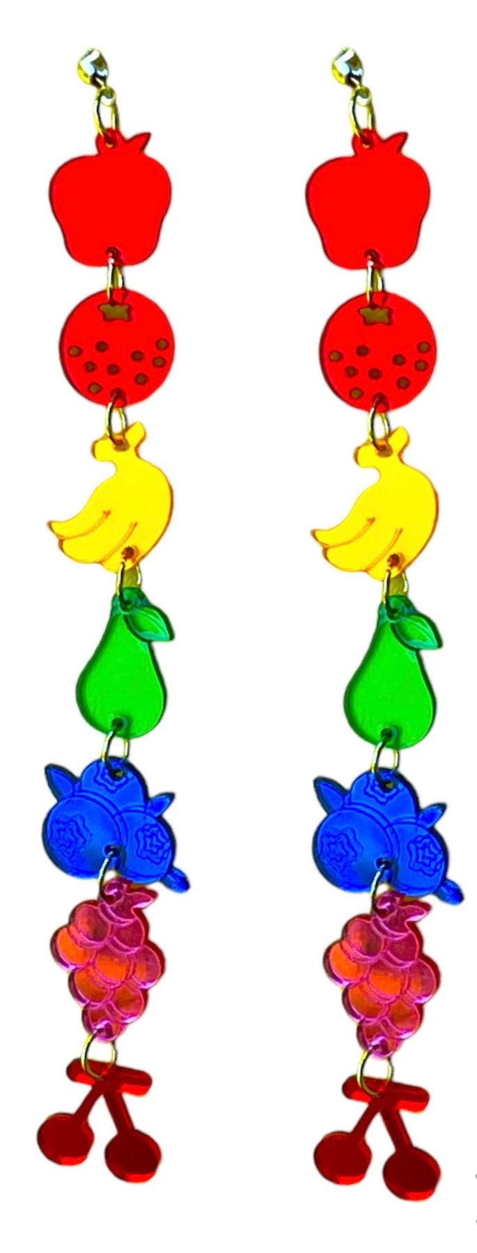 Retro Rainbow Fruity Fun Earrings - Relic828