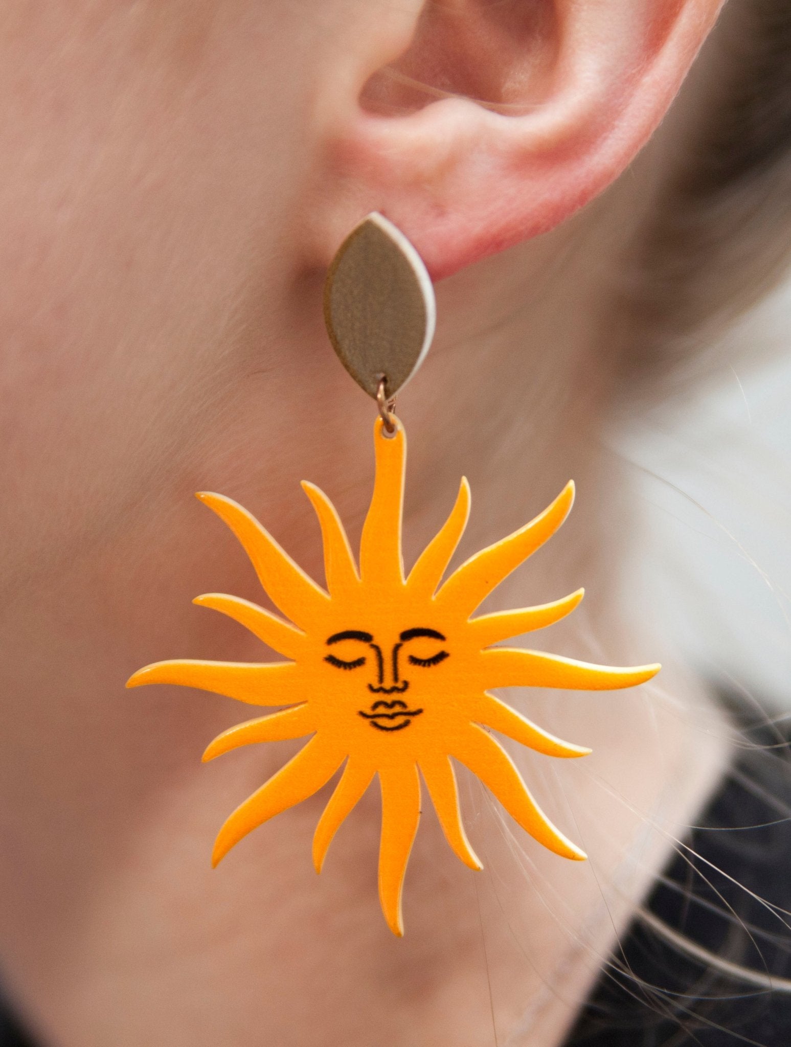 Sun on sale earrings gold