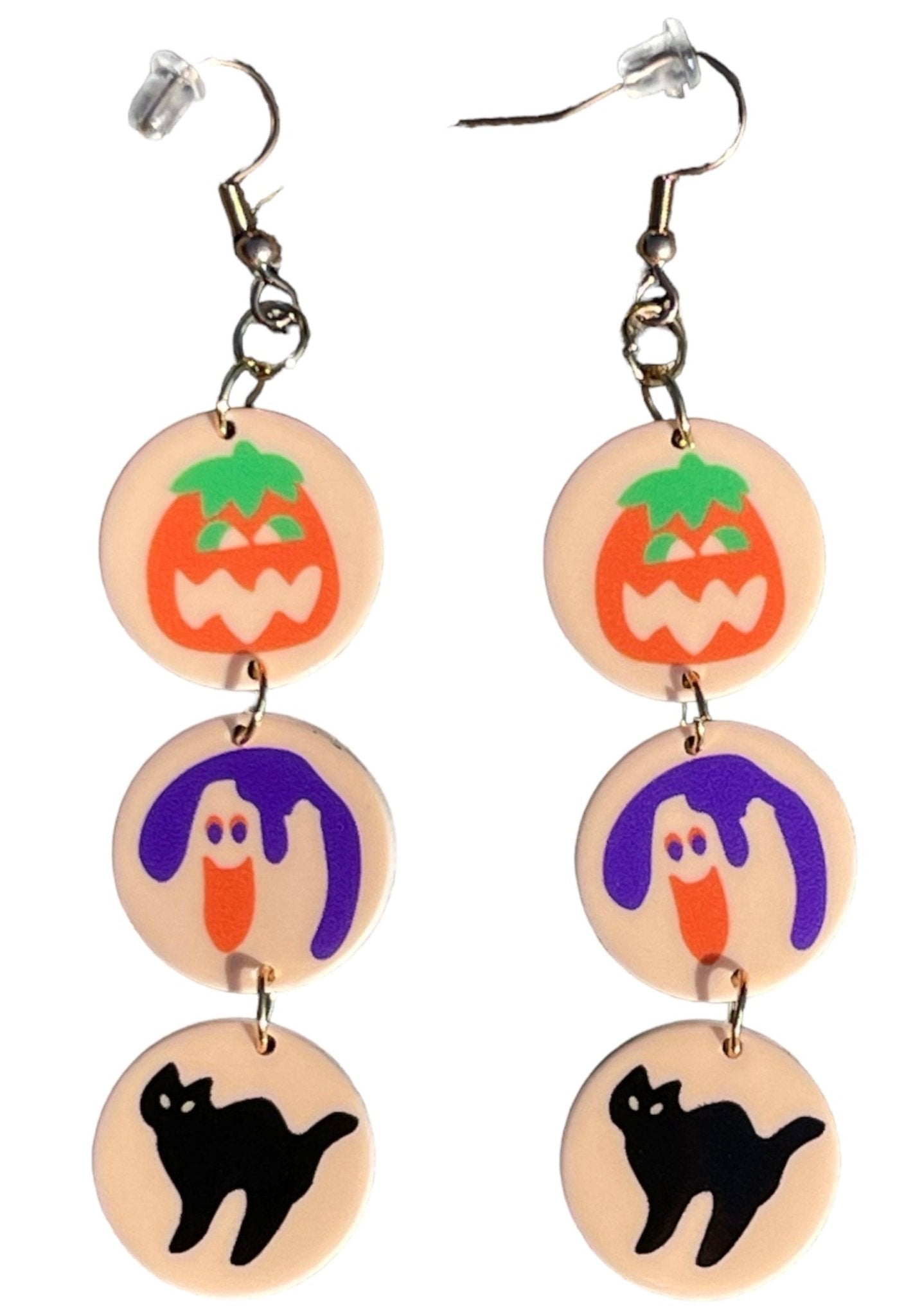 Bite of Nostalgia Retro Halloween Cookie Earrings - Relic828